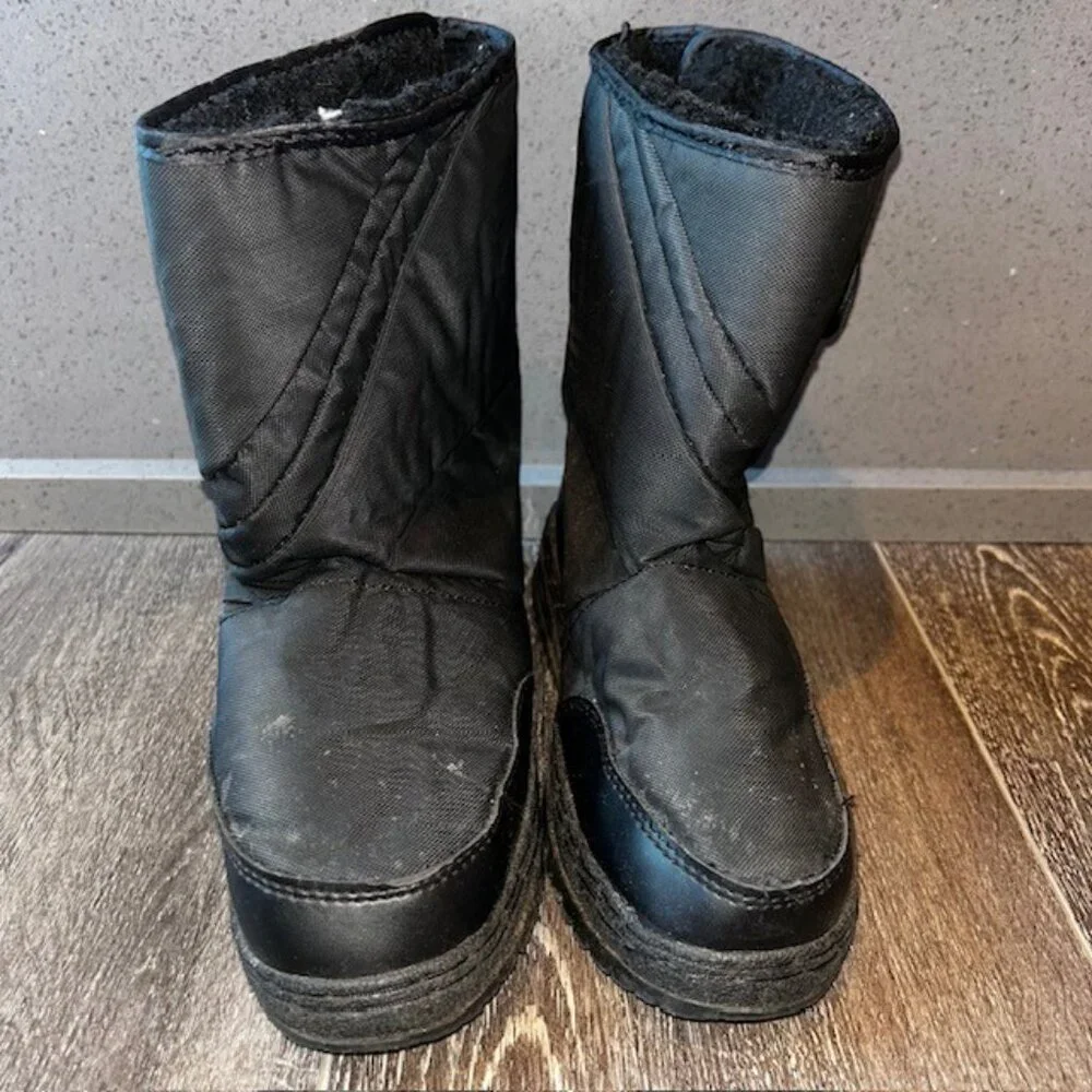 Itasca Ziggy WOS 804045 Mens 9/10 Snow Boot Black Round Toe Ankle Boots